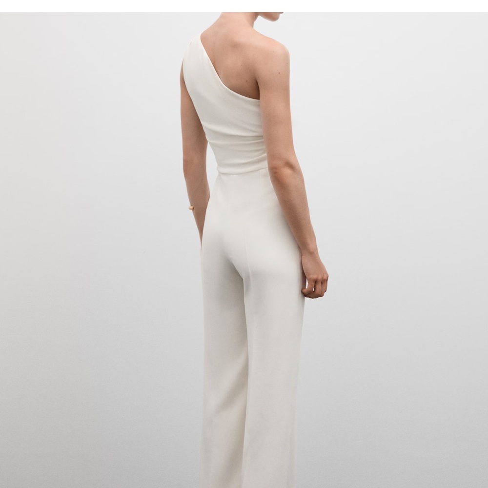 Mango Cream Asymmetrical Jumpsuit - Picture 4 of 4